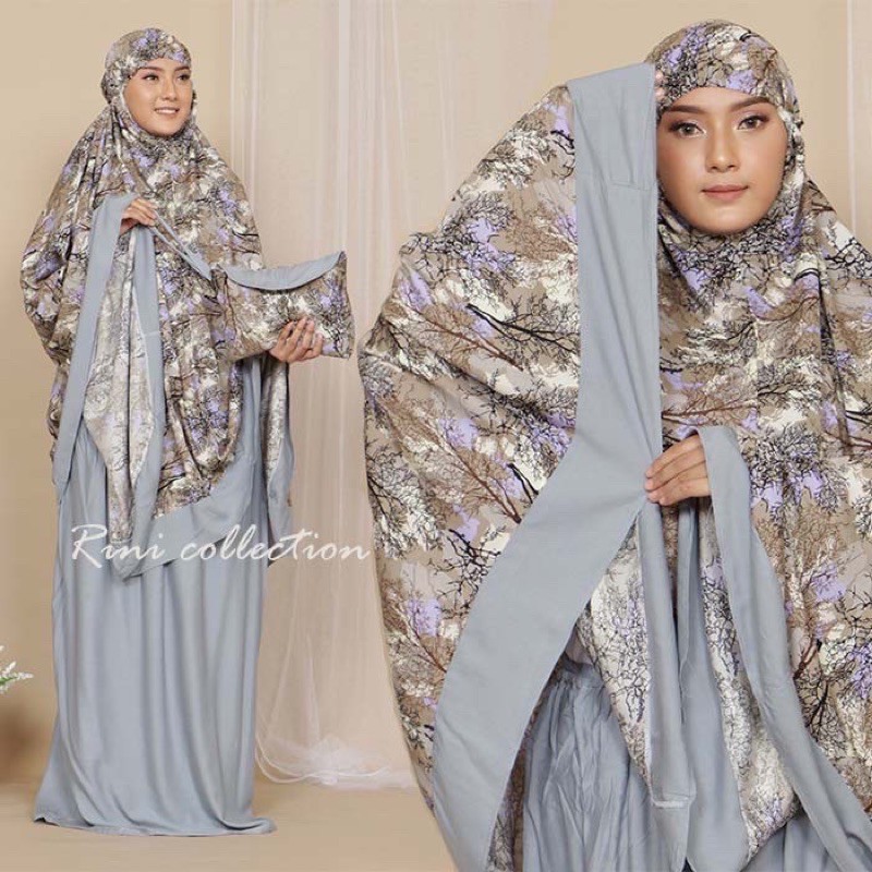 Mukena Bali Super jumbo motif akar
