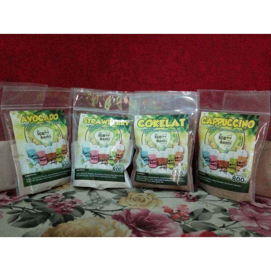 

SERBUK MINUMAN PREMIUM POWDER ICE SANTRI MINUMAN ANEKA RASA 800 GRAM