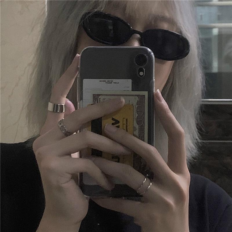 3pcs ring set Hip-hop Punk  Korea Ig Minimalist Sex Cold Terroir Cool Ring Couple Ring Female Student Simple