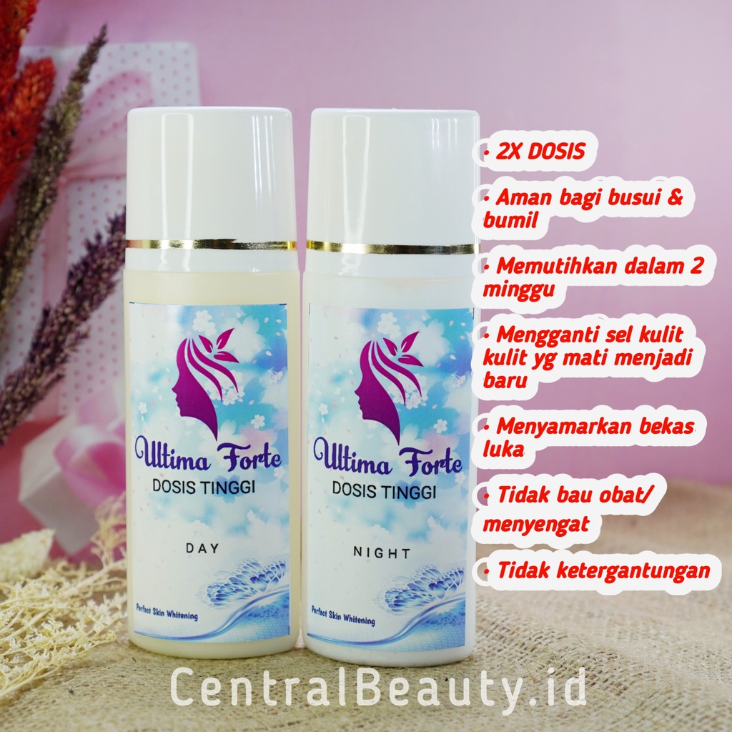 [ ORIGINAL ] HB SUPER FORTE 2X DOSIS SIANG DAN MALAM WHITENING PEMUTIH BADAN / TUBUH HANDBODY LOTION DOSTING