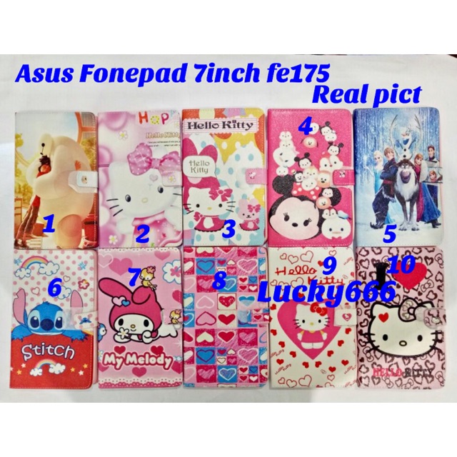 Flip case karakter asus fonepad 7inch fe175 flipcase motif fonepad 7 inch asus fonepad 7"