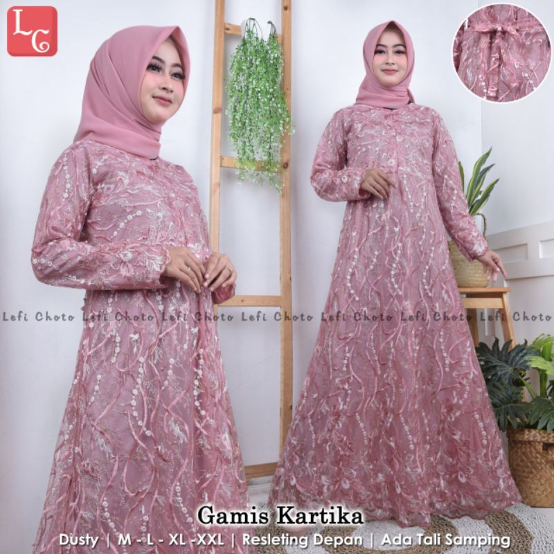 FASHION WANITA | GAMIS TULLE KARTIKA | GAMIS PESTA | BY LC