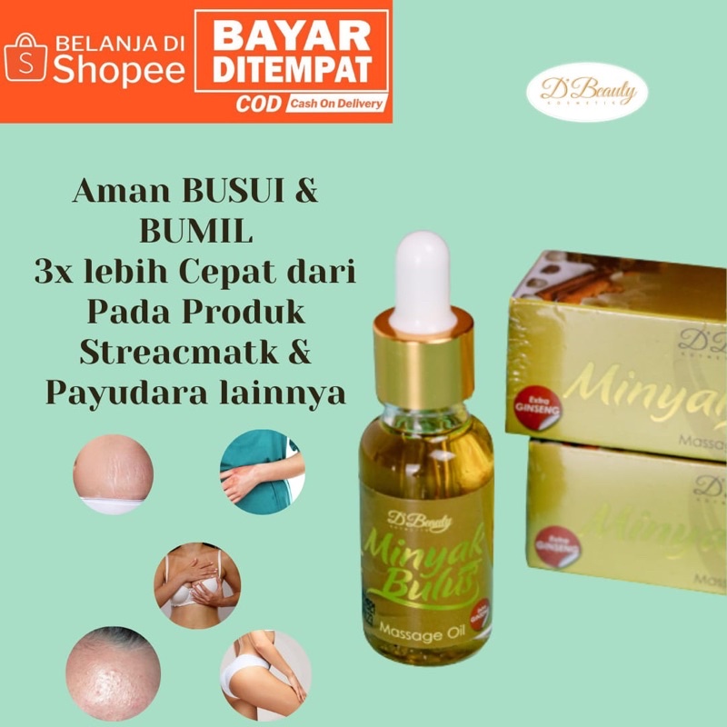 Minyak Bulus Gingseng Bpom D'beauty Perawatan Pria Wanita Bekas Luka 20ml