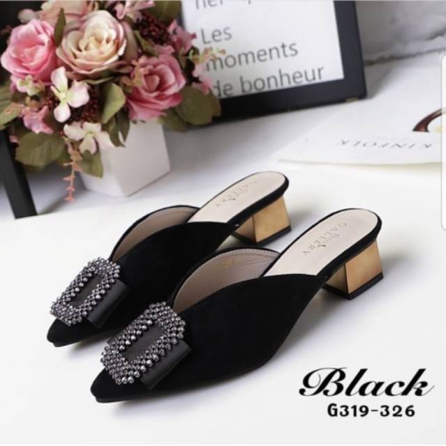ABBUSHOES Mm 03  [COD] Sepatu Pesta Untuk Wanita Model Hak tahu