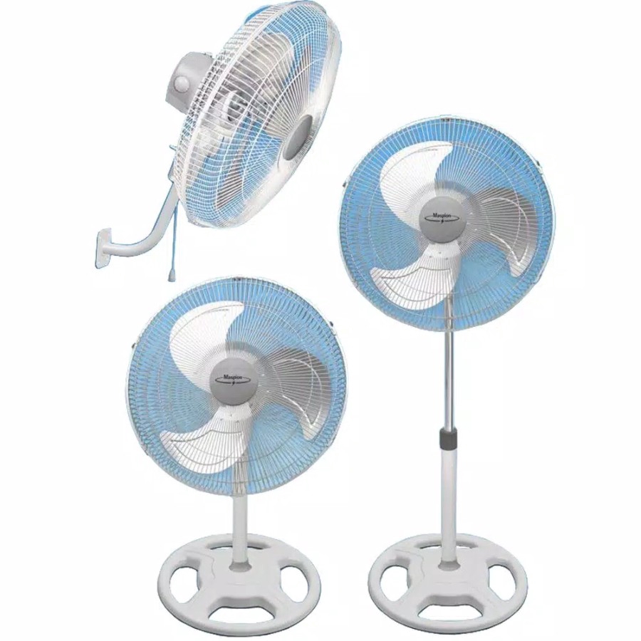 Kipas Angin Maspion Power Fan 3in1 18 inch PW 458 Desk Wall Stand Fan Besi  PW458 Alumunium (Khusus Grab/Gojek)