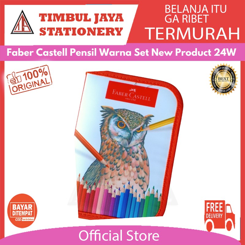 

Faber castell Pensil warna / colour pencils set new product 24 warna