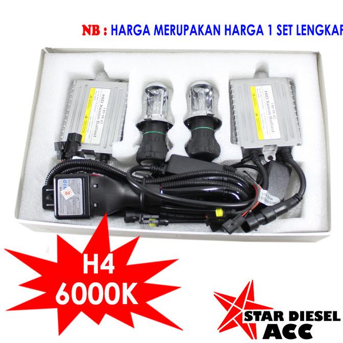 LAMPU HID MOBIL LED HID H4 HI/LO COMPLETE