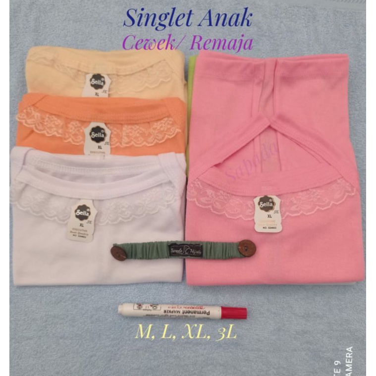 Singlet Anak Perempuan, TangTop/ TankTop Anak & Remaja, Kaos Dalam Anak, Kaos Singlet Anak Perempuan