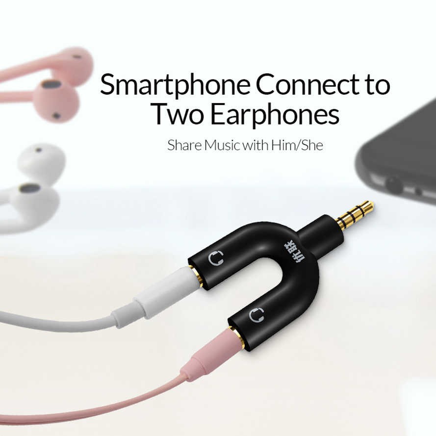 dongle jack audio spliter audio dan microfon