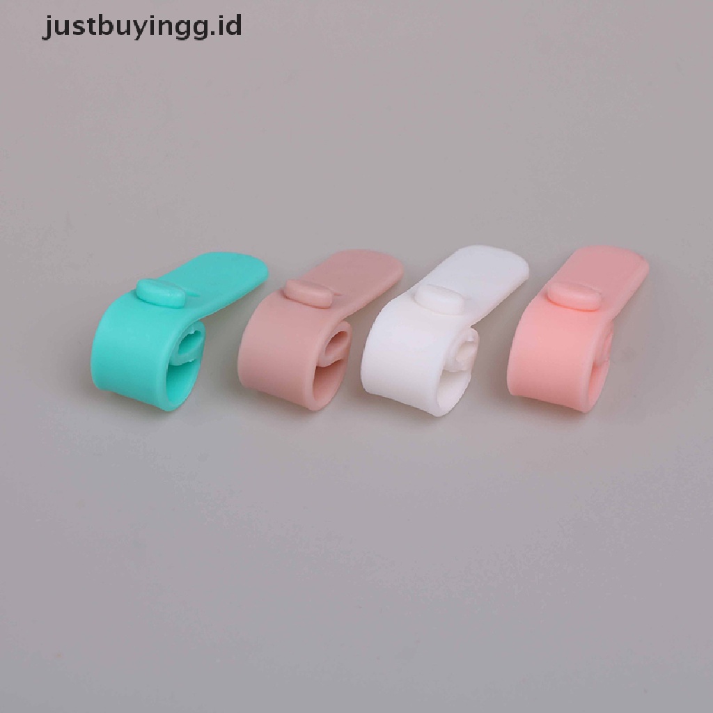 (Justbuyingg.Id) 4pcs Penggulung Kabel Bahan Silikon