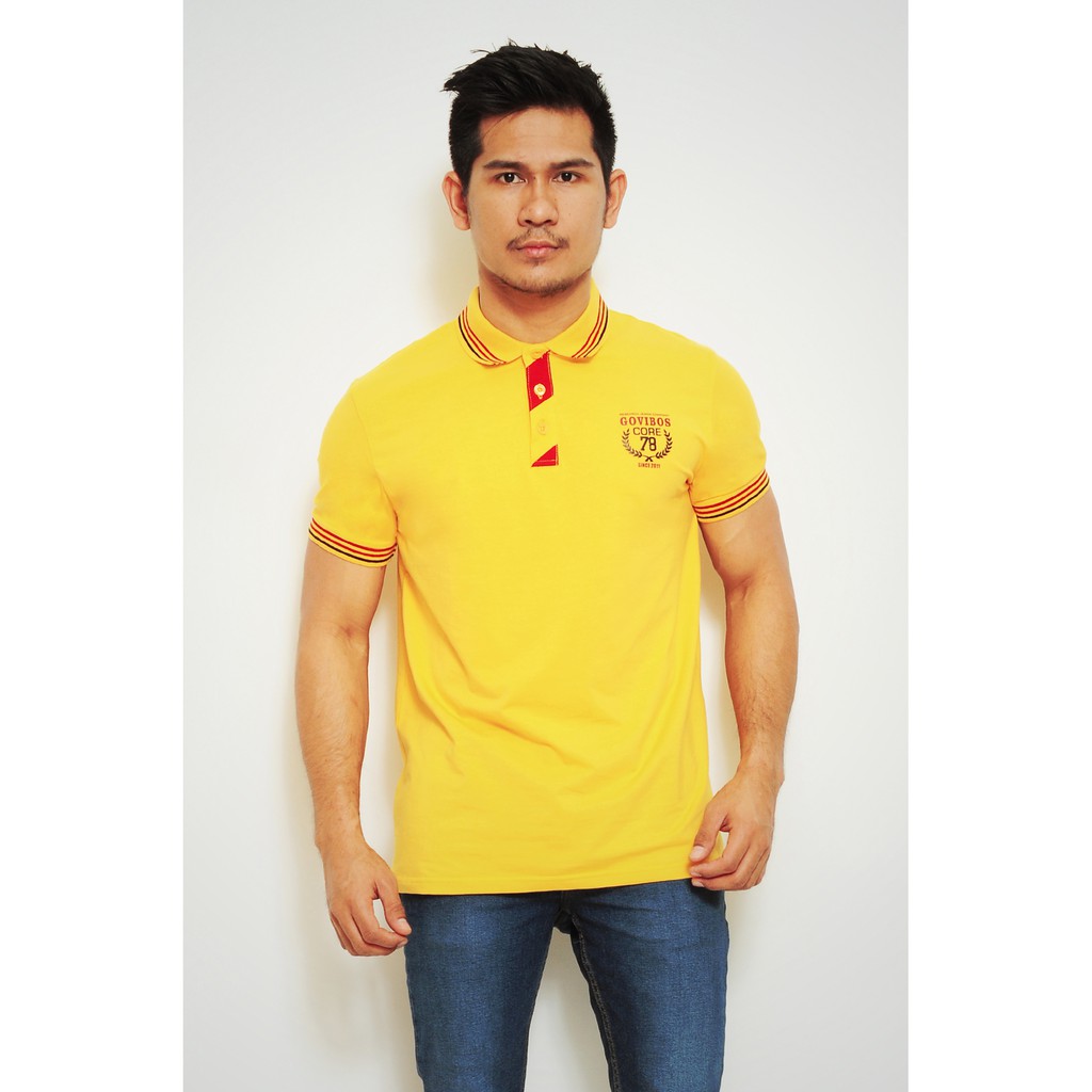 Govibos Casual Sport Polo Shirt - Kuning
