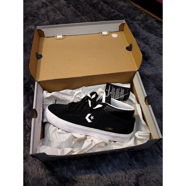 CONVERSE LOUIE LOPEZ PRO BLACK WHITE SUEDE HIGH