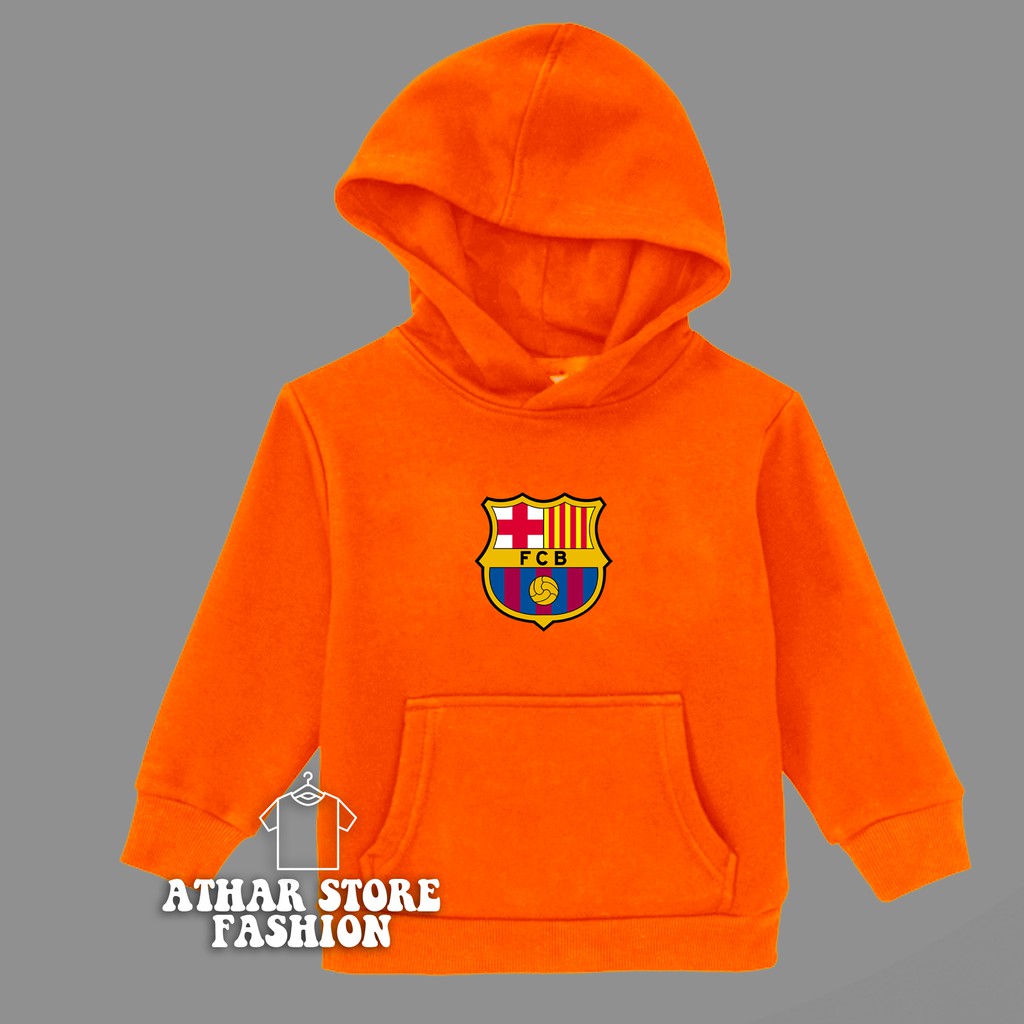Jaket anak hoodie anak bola barcelona fc