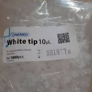 White Tips Mikropipet Onemed Micropipet Tips Putih Onelab isi 1000pcs