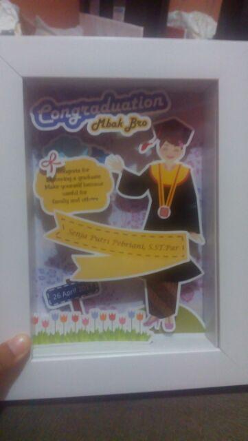 Scrap Frame 3d Paket Hemat Kado Wisuda