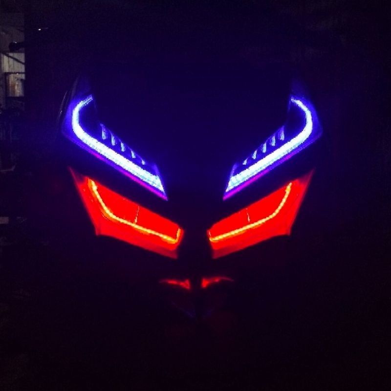 DRL LAMPU LED ALIS PUTIH BIRU 30CM SUPRA MIO JUPITER Z SUPRA X 125 LAMPU ALIS LED PUTIH BIRU MERAH-3