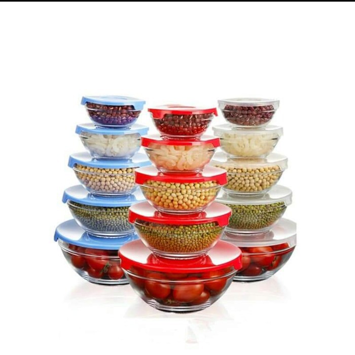 TERLARIS Bowl Set | Set Mangkok | Kim Glass | Mangkok Beling BURUANN