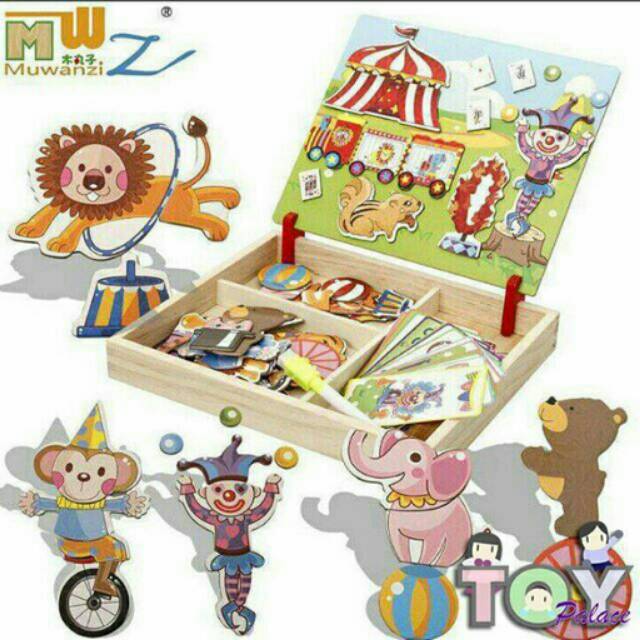 

Double Easel Magnetic Board Magnet Papan Tulis Whiteboard Anak