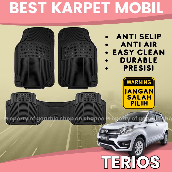 KARPET MOBIL TERIOS ALAS LANTAI MOBIL TERIOS KARPET TERIOS KARPET DASAR MOBIL UNIVERSAL ANTI AIR