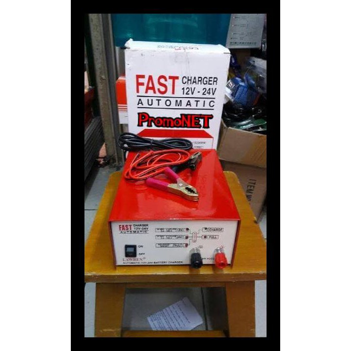 Fast Charger Aki /Accu 12V 24V Full Automatic Top Obral