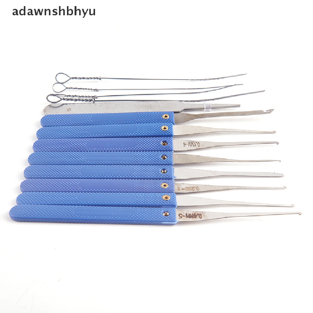 Adawnshbhyu 13Pcs/set Kunci Perbaikan Pick Profesional Menghapus Kunci Rusak Alat Tukang Kunci Pasokan