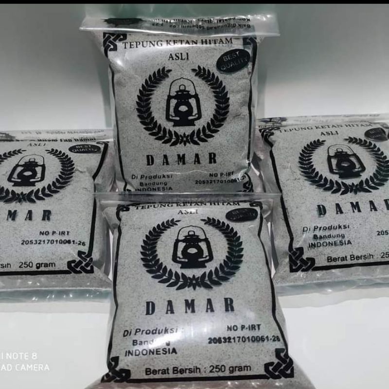 

Tepung ketan hitam cap DAMAR