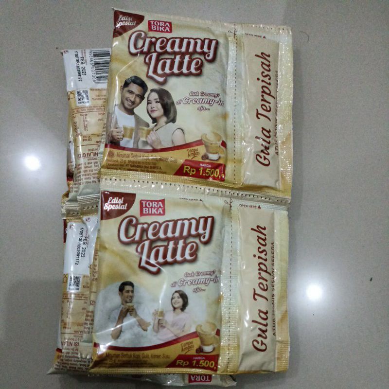 

TORABIKA CREAMY LATTE RENCENG/RENTENG MURAH /ISI 10