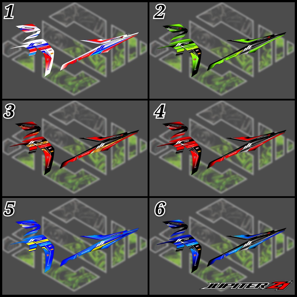 Striping Variasi Decal Yamaha Jupiter Z1 Semifullbody / Stiker Motor Variasi Custom Jupiter Z1