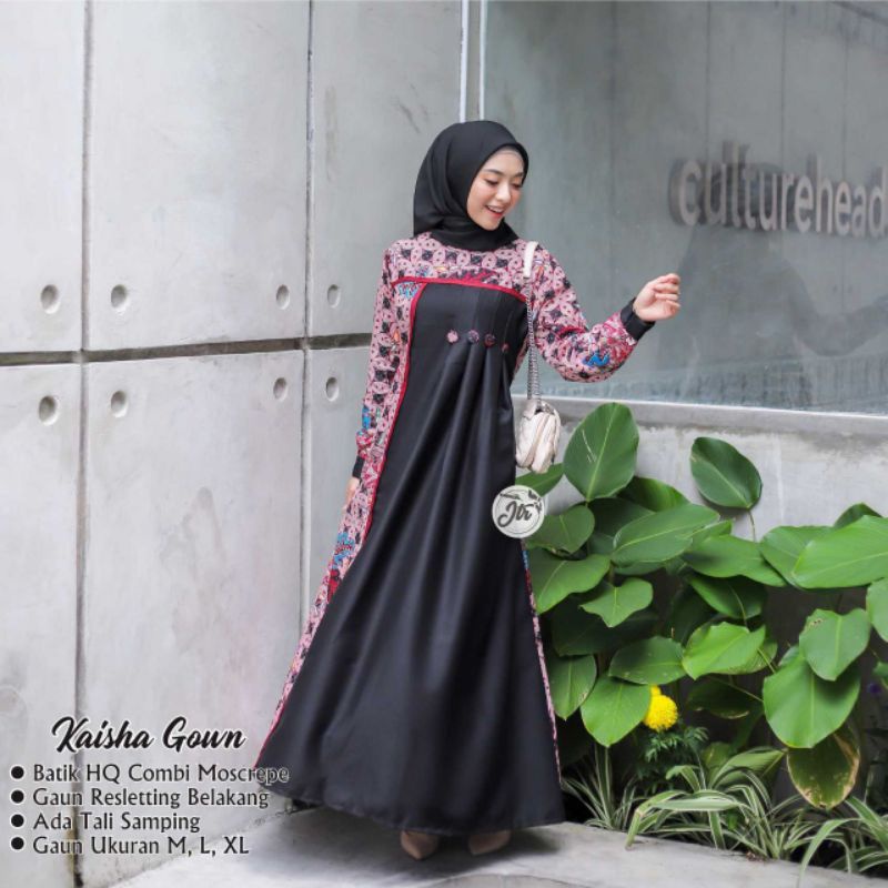 Gamis Couple //M.L.XL.XXL Batik Katun Halus Pria Lengan Panjang Kombi Moscrepe