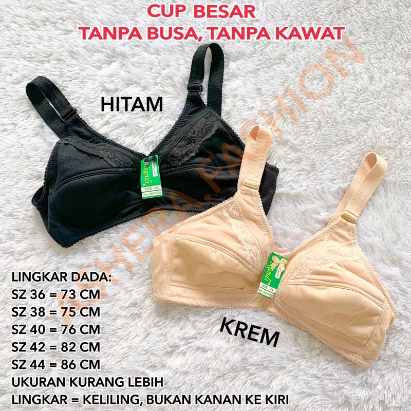 BRA SRIKANDI BH NENEK KUTANG CUP BESAR BAN JUMBO TANPA KAWAT BUSA MURAH MERIAH GROSIR GROSIRAN