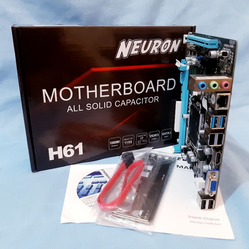 MATHERBOARD NEURON H61 INTEL SOCKET 1155 DDR3 - MATHERBOARD INTEL H61 NEURON DDR3 FOR SUPORT GEN2 - GEN3