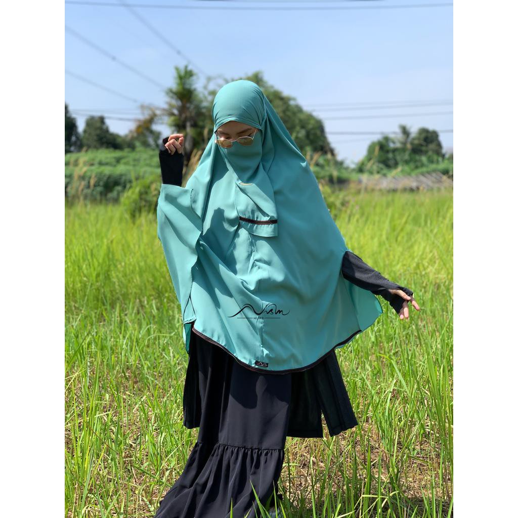 Khimar instan jihan / Hijab Instan Jumbo + Cadar