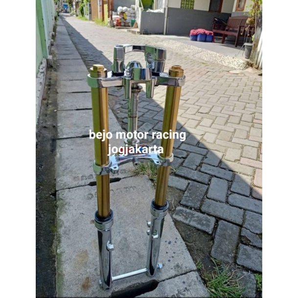 SOK SHOCK SKOK DEPAN NINJA PNP RX KING AS GOLD FULL CROME KROM