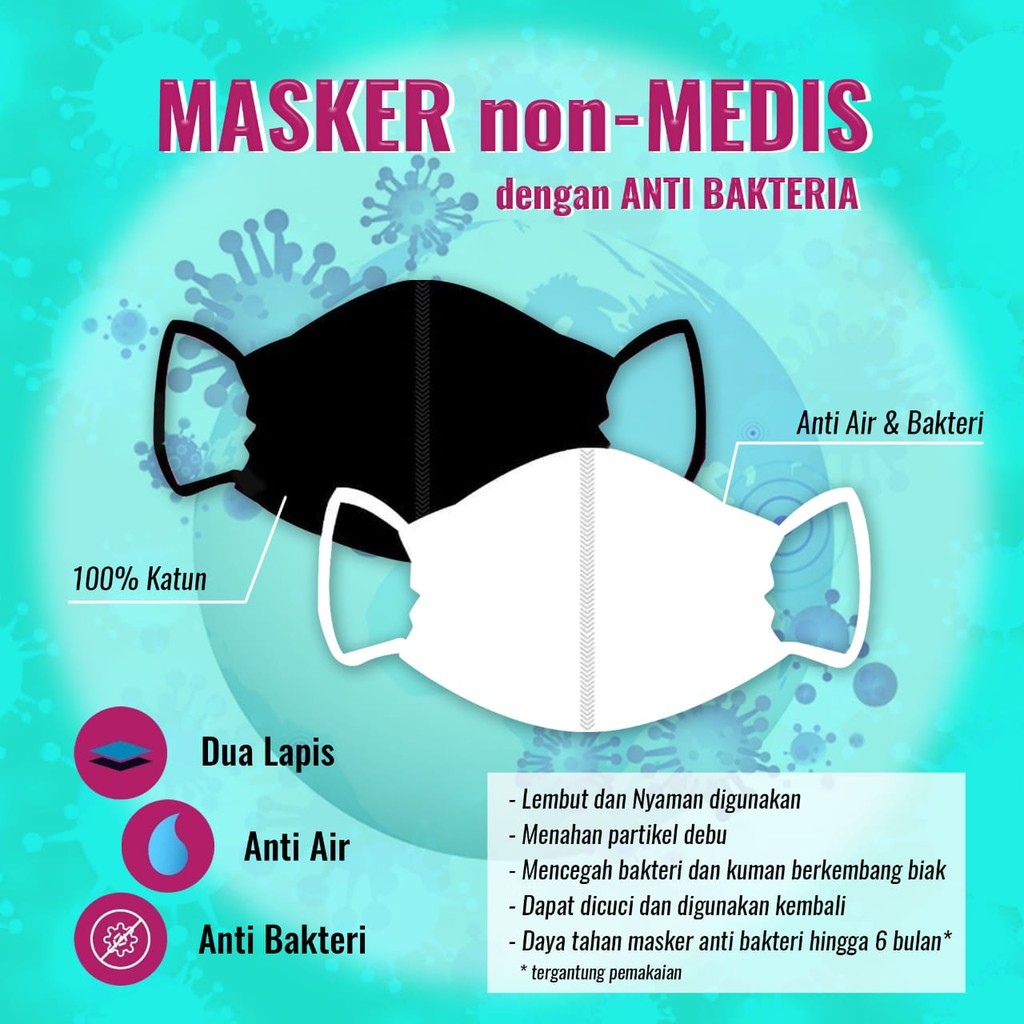 Masker Non Medis Anti Bakteria