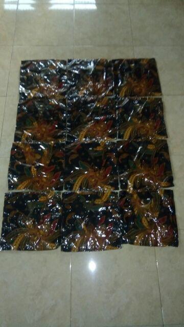 Hot Item Kemeja Hem Batik Pria Pekalongan Terfavorit Lengan Pendek Size M L Xl