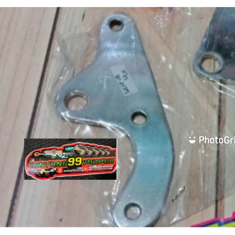 breket pangkon kaliper suzuki satria fu standar pabrik untuk piringan disk 200 dan 220mm besi chrome