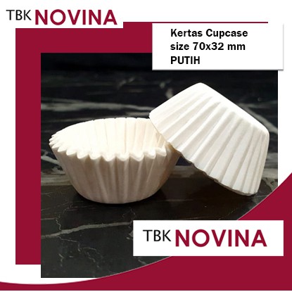 [1000pcs] Kertas Gorengan Nastar Cupcake Cupcase PUTIH 70x32mm - Paper Cupcake Risoles Kroket Lumpia Pastel / Pai Buah