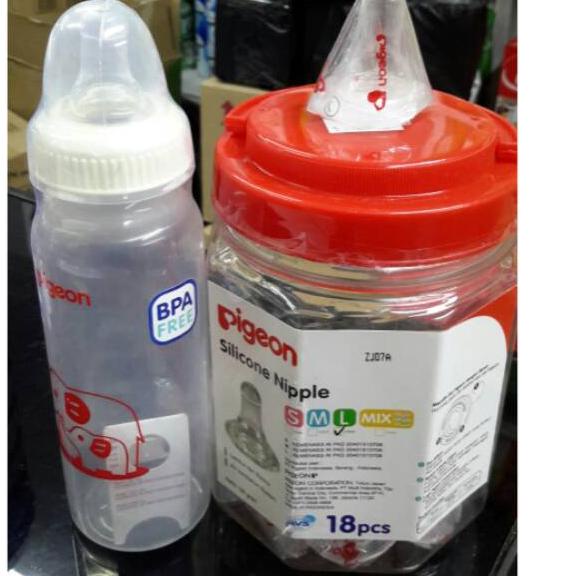 ✶ Botol susu Pigeon Anti Sedak & Peristaltic Ulir ☉