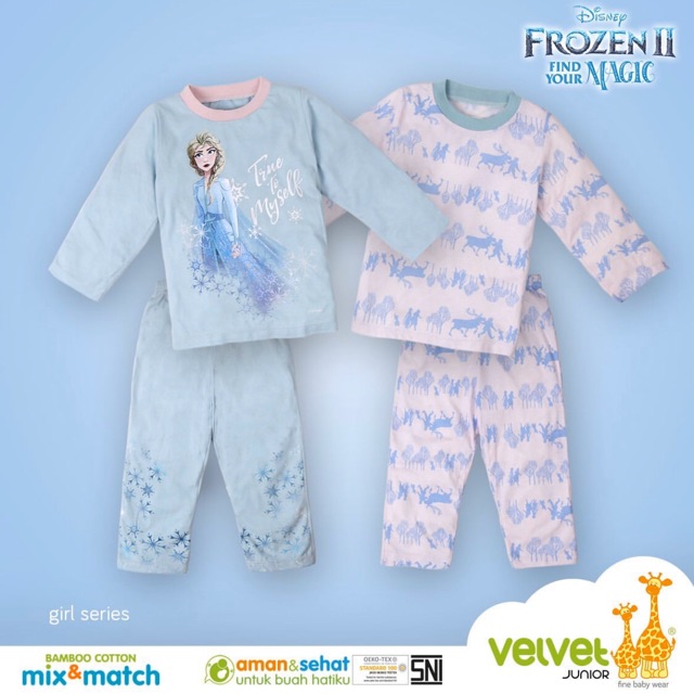 Velvet junior bamboo cotton Mix&amp;match Frozen series