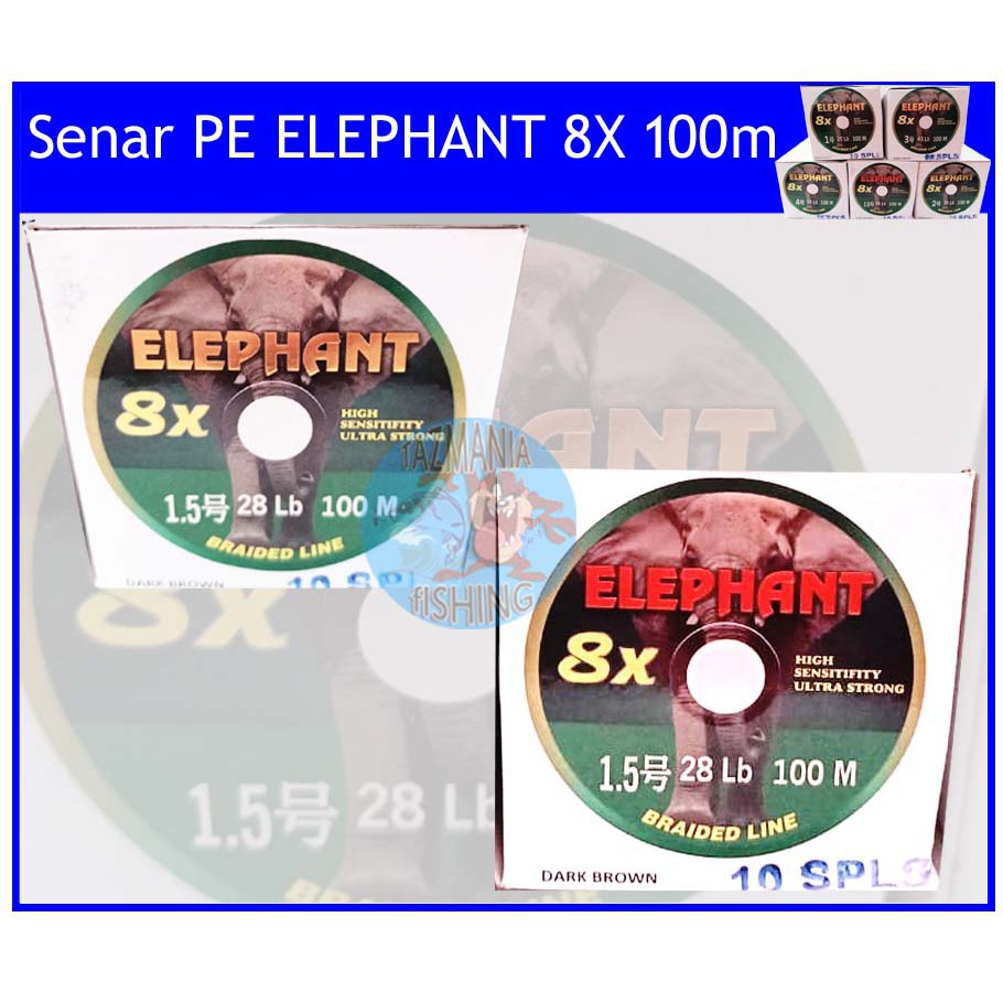 Benang/senar PE ELEPHANT 8X 100m