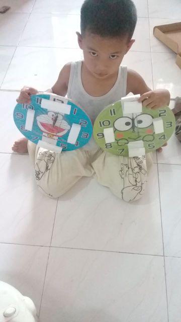 Jam Dinding Bulat - Keroppi