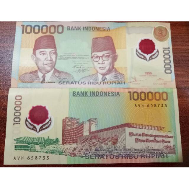Uang Kuno ASLI 100.000 Rupiah Tahun 1999