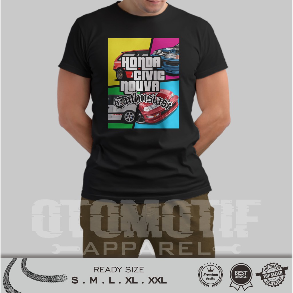 KAOS OTOMOTIF HONDA CIVIC NOUVA ENTHUSIAST