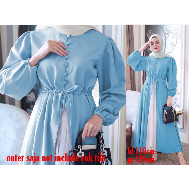 Long Outer Cantik Aisyah Abaya