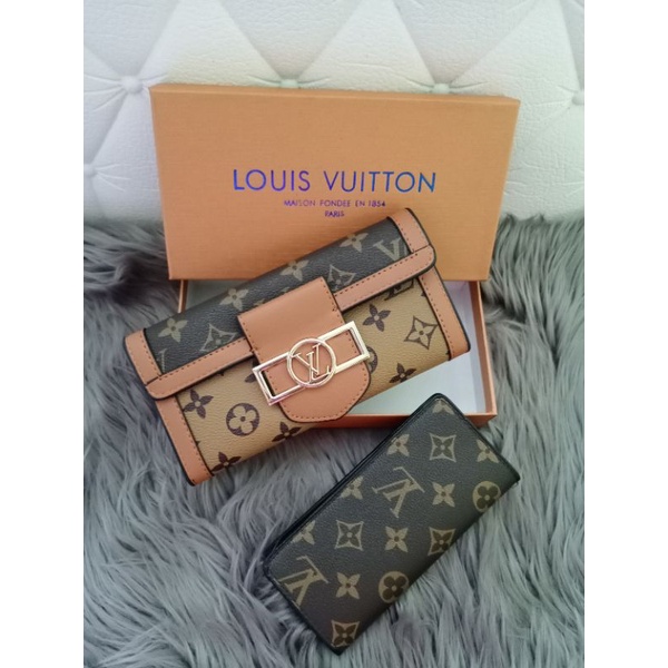 DOMPET LV DAUPHINE LIPAT PANJANG FREE BOX