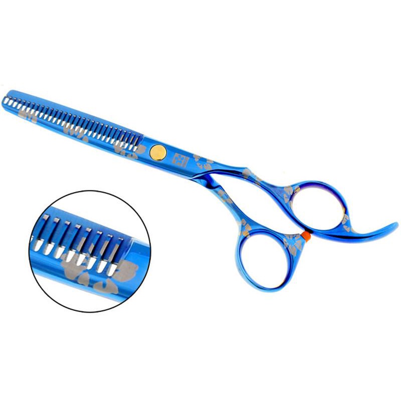 【COD+Dalam stok+Pengiriman Cepat】YUN Gunting Sasak Rambut Stainless 6 Inch Gunting Rambut  Barber Shop Hair Scissor   Grooming Hairdressing Hair Styling Gunting Penipis Rambut Sakura Gunting Gigi / Pemotong Datar Ringan  Nyaman Digunakan