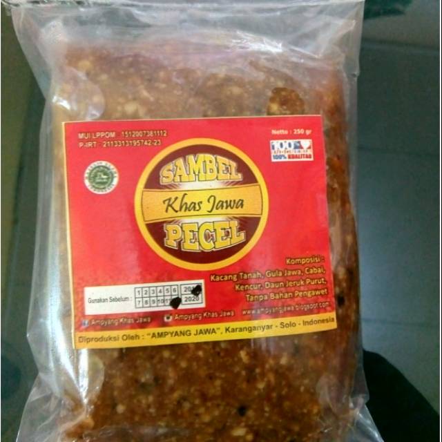 

SAMBEL PECEL | SAMBEL PECEL 250 GR