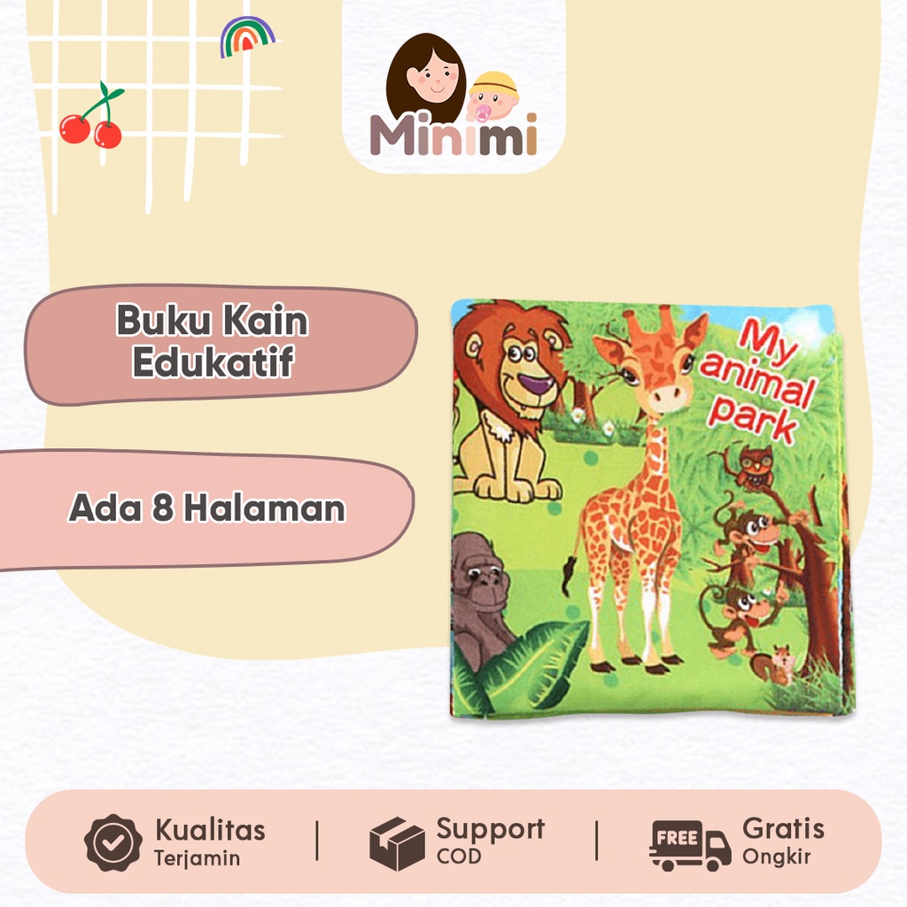 Harga Minimi - Mainan Bayi Buku Bantal Soft Book Baby