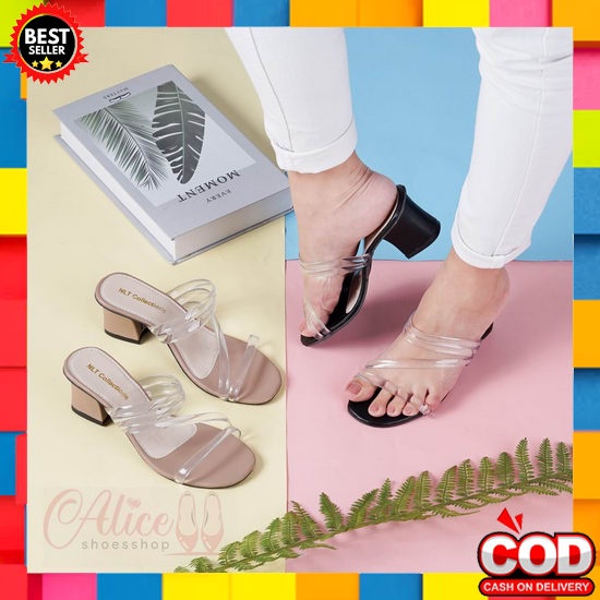 High Heels Wanita Sepatu Heels Import Cantik Simple Casual Murah Zara  Alice - Termurah High Heels