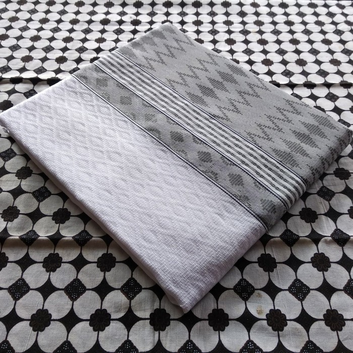 tenun songket  Kain Tenun Baron Songket Putih